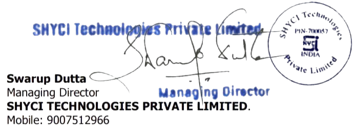 Managing Director Signature